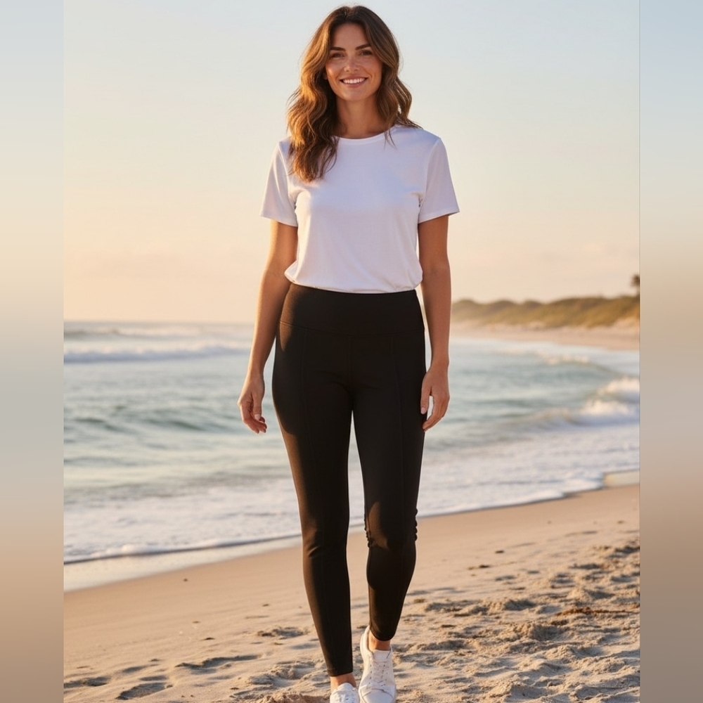 Zac & Rachel - NWOT, Ladies Petite Black Ankle Pants, Stretch, Shapping, Size PS